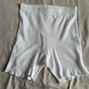 Skims White Waffle Boxer